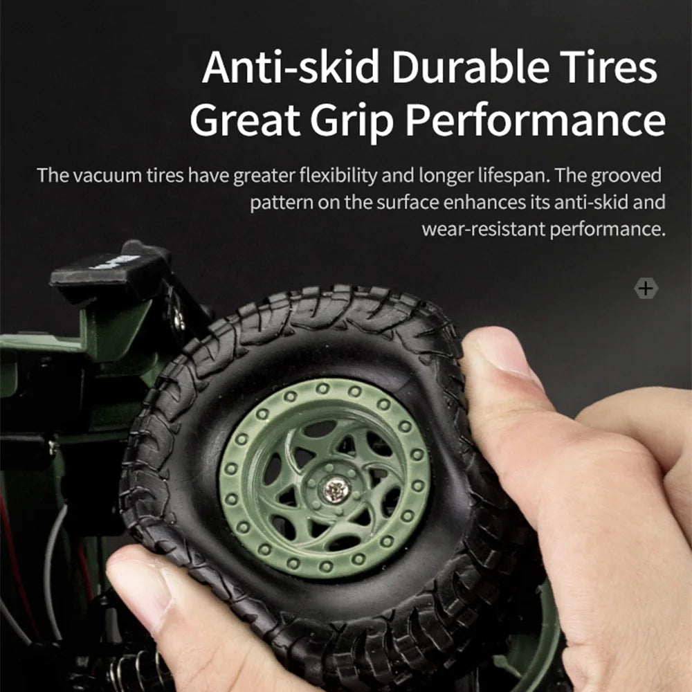 JJRC 1/18 Rc Car Off-Road  2.4G Radio Controlled Car Military Electric Machine 10Km/h Rc Buggy Children's Cars Toys for Boys kid