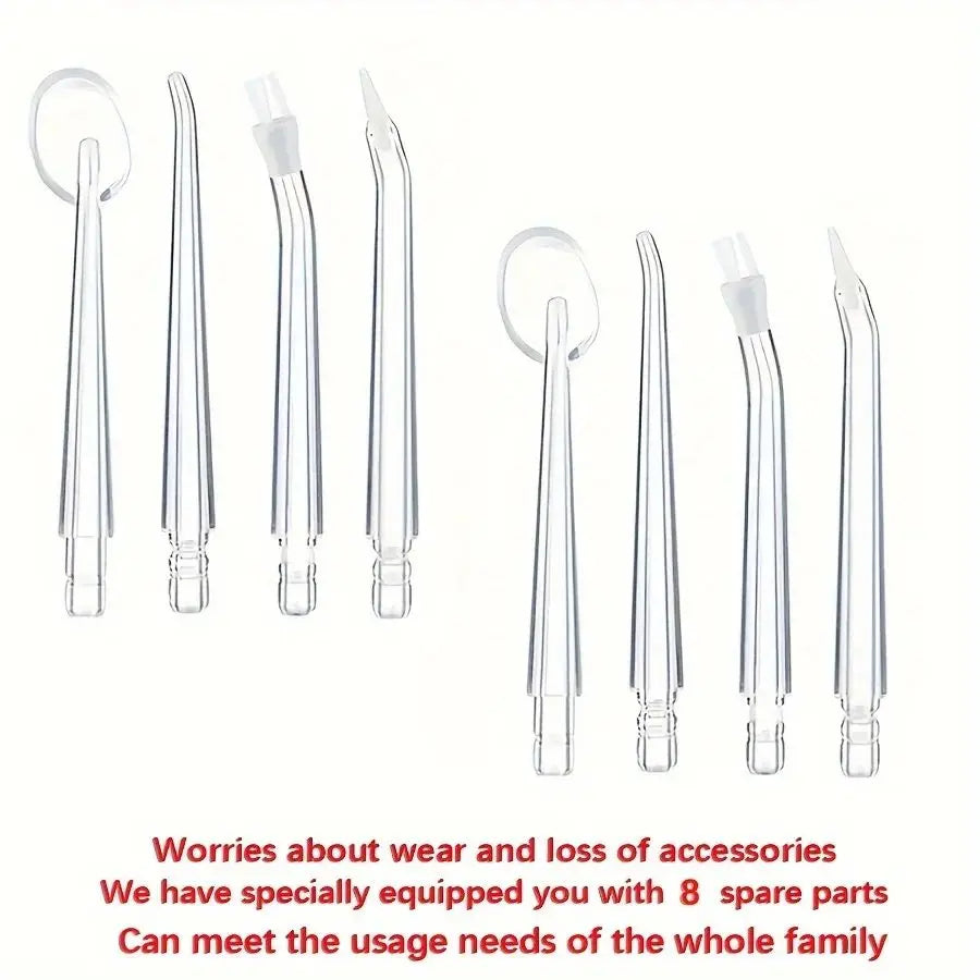 16Pack GentleCare Water Flosser Tips - Easy-to-Attach, Durable Plastic Nozzles for a Hygienic Clean, Convenient Replacement Pack