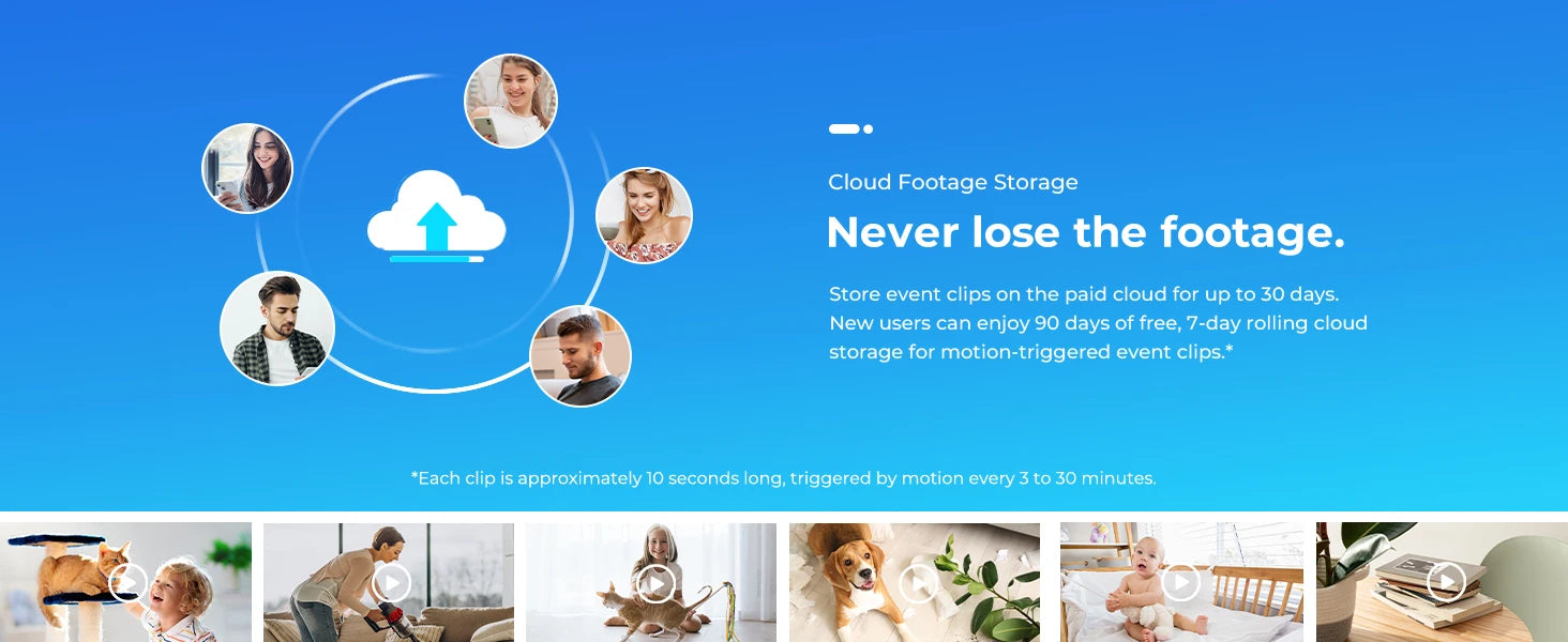 IMILAB C22 3K Security Indoor Camera - 360° View Home Camera with Color Night Vision for Baby/Pet Monitor WiFi6 AI Detection