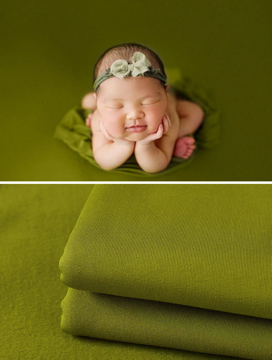 Newborn Photography Props Soft Wrap Blanket Backdrop Stretchable Fabrics for Baby Posing Studio Shooting Photo Accessories