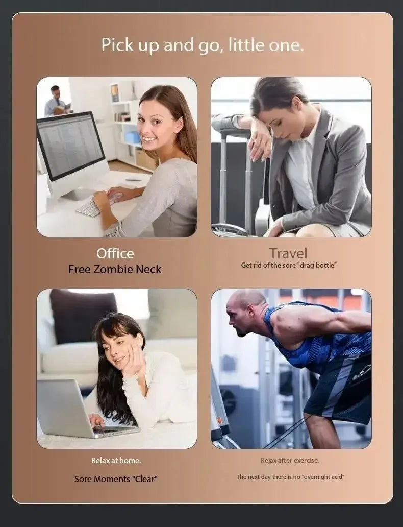 Mini Vibrating Fascia Gun Portable Silent Muscle Massager Motorized High Frequency Vibration Relaxation Artifacts