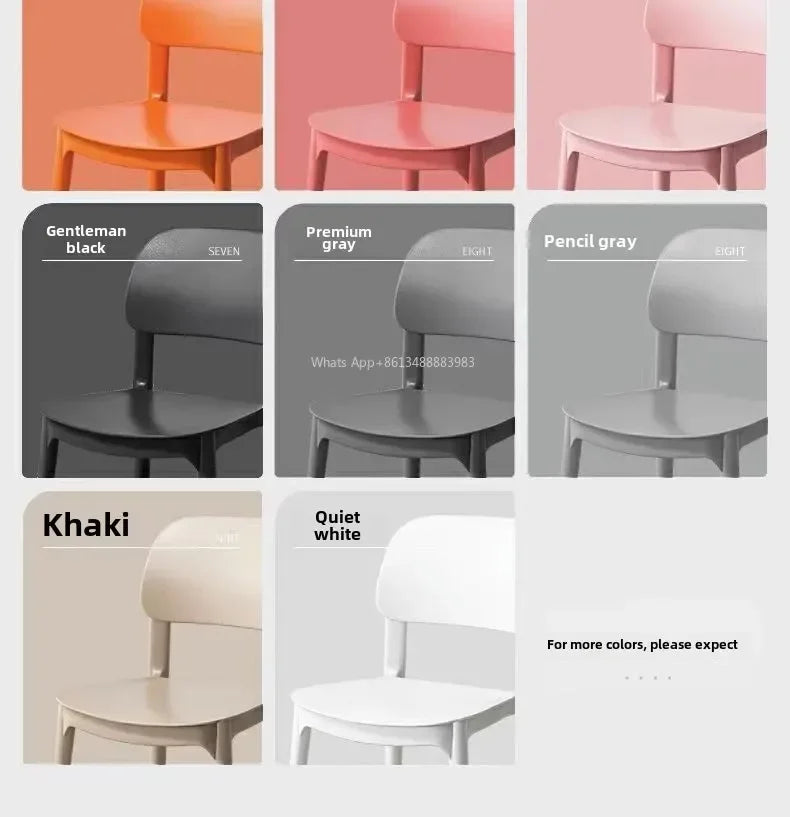 Hot Chair, Plastic, Household, Thickened, Restaurant, Backrest Chair, Commercial, Dining Chair, Modern, Simple, Comfortable