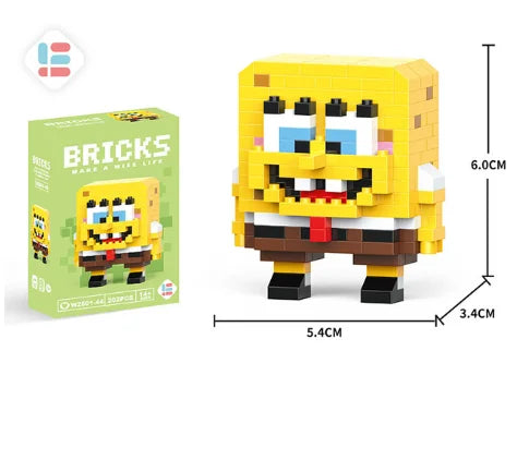 Disney 108 Style Stitch LinaBell Hello Kitty Building Blocks Princess Cartoon Figrues Bricks Children's Assembly Toys Model Gift
