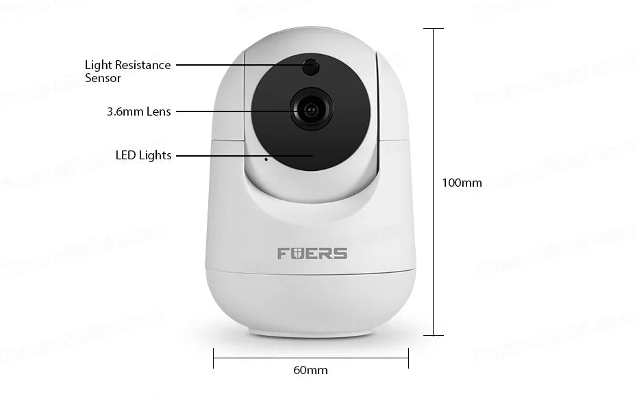 FUERS 4K 8MP WiFi IP Pet Camera Dog Camera Tuya Smart Home Security Wireless Surveillance Camera Baby Monitor Mini Cam