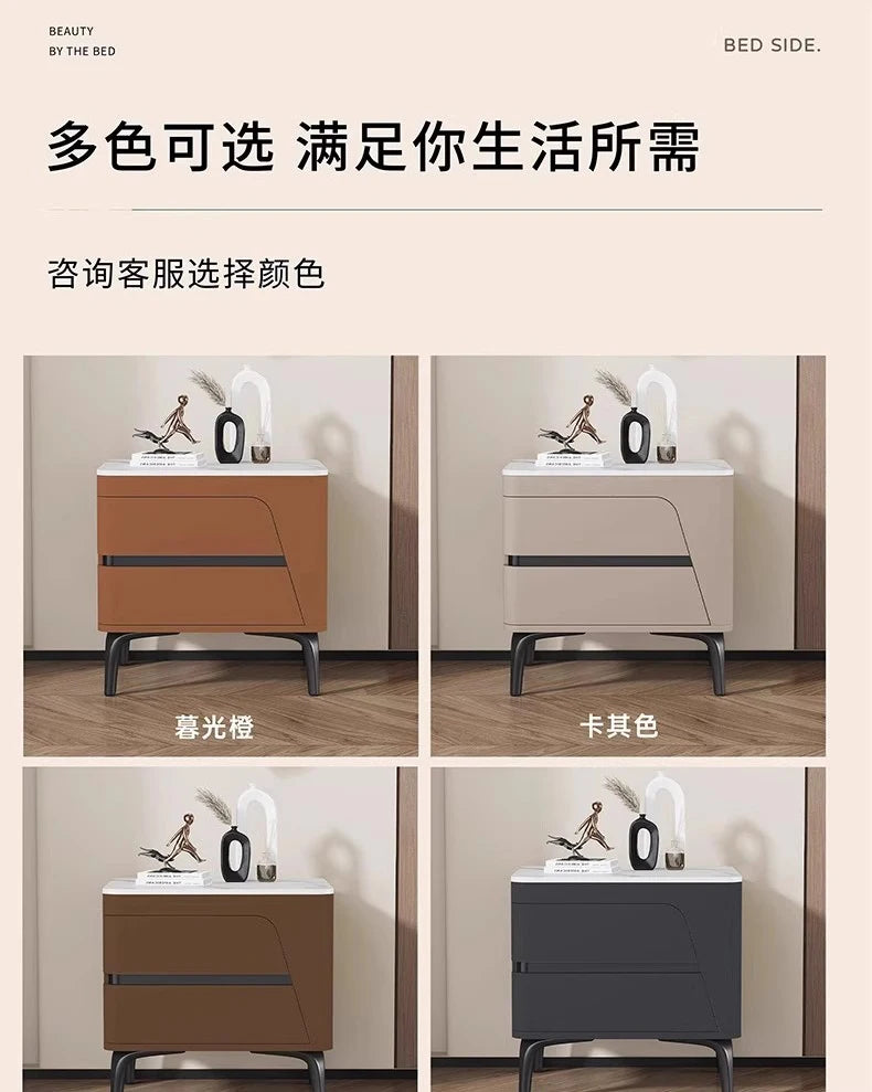 Space Saving Nightstands Creative Modern Simple Elegant Bedside Table Premium Aesthetic Mesitas De Noche Bedroom Furniture