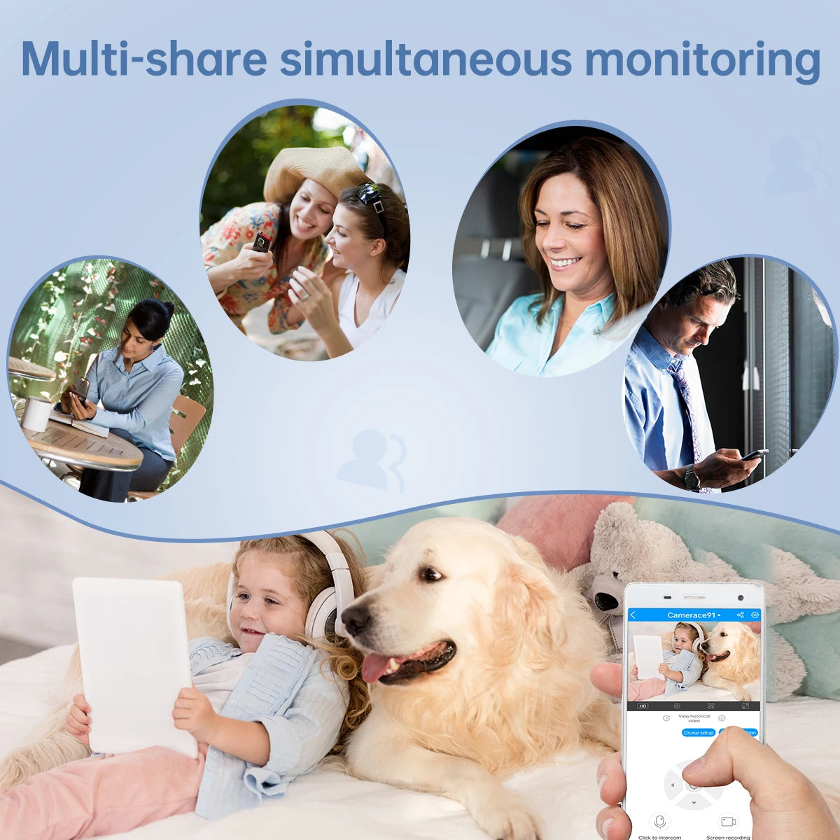 Lenovo 3MP E27 Bulb IP WiFi Camera Indoor Video Surveillance Camera Color Night AI Tracking Smart Home Baby Monitor CCTV Camera