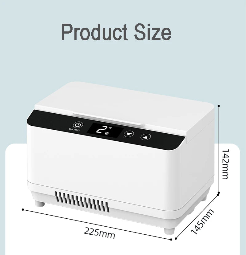 Double-layer Large Capacity Insulin Cold Box Rechargeable Insulin Refrigerator Medicine Cooler With Carrying Bag