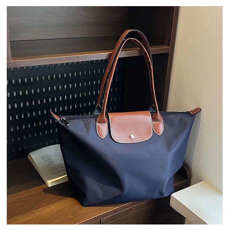 Women's shoulder bag new large-capacity tote bag armpit bag female Longxiang bag fashionable handbag
