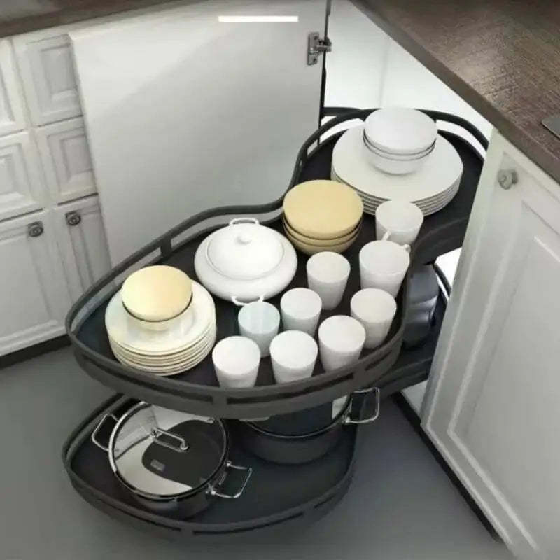 Steel Kitchen Storage Home Spices Organizer Stackable Closet Drawer Furniture Household Hanging Cabinet Accessories