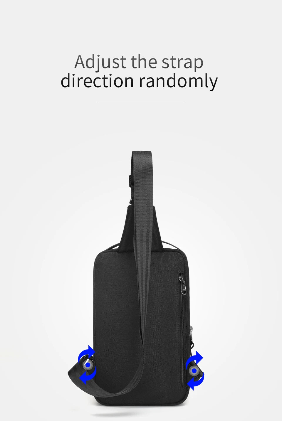 Tigernu Chest Bags For Men Cool Style Men Shoulder Bag 9.7inch IPad Bag Casual Male Crossbody Bag Lightweigt Mini Bags Messenger