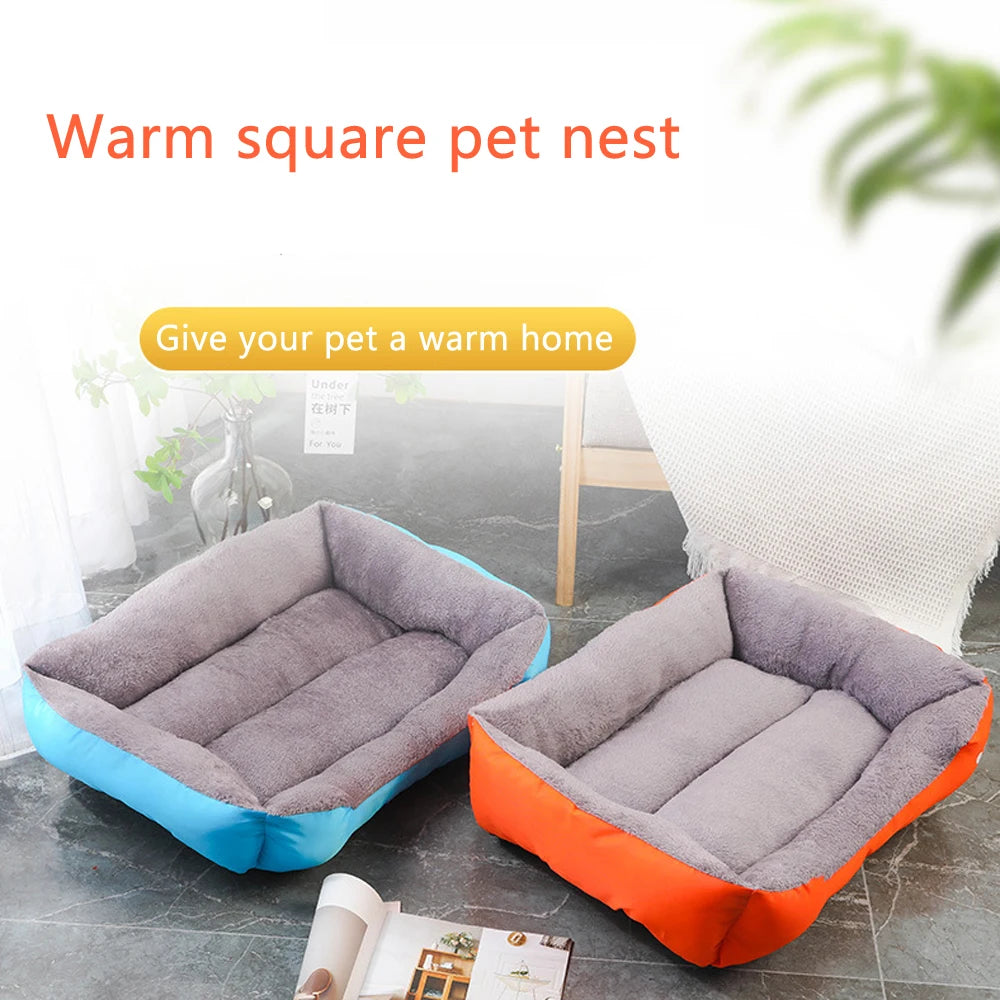 5 Sizes Large Dog Kennel Comfortable Cat Sofa Bed for Small Dog Nest Warm Pet Cat Sleeping Bed Winter Soft House Accessories