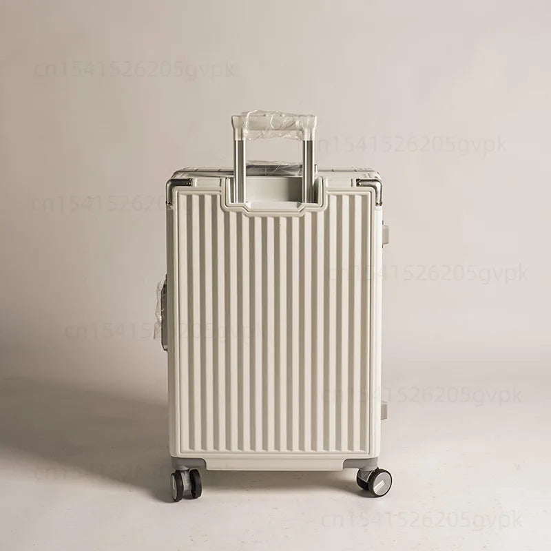 20/24 Inch Large Capacity PC Rolling Luggage Case TSA Combination Lock Business Metal Frame Travel Suitcase on Wheels Travel Bag