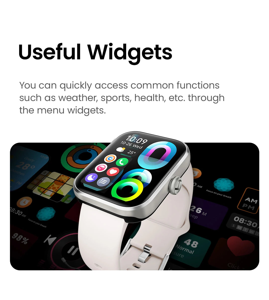 HAYLOU Watch 4 GPS Smartwatch 1.93'' HD Display Bluetooth Phone Call Health Monitoring IP68 Waterproof Smart Sport Watch