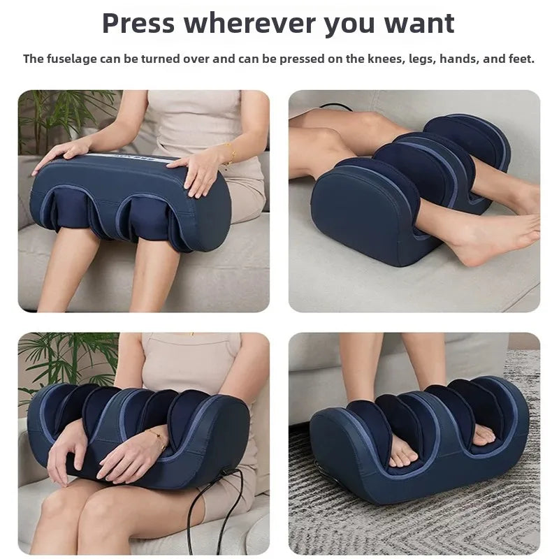 Newly Upgraded Leg And Knee Massager Foot Hot Compress Massage Relaxation Airbag Vibration