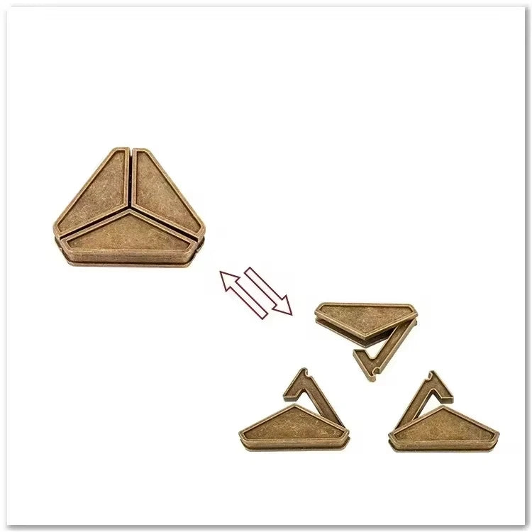 Creative Classic IQ Metal Brain Teaser Magic Baffling Puzzles Game Toys for Children Adults Funny Kids Gifts