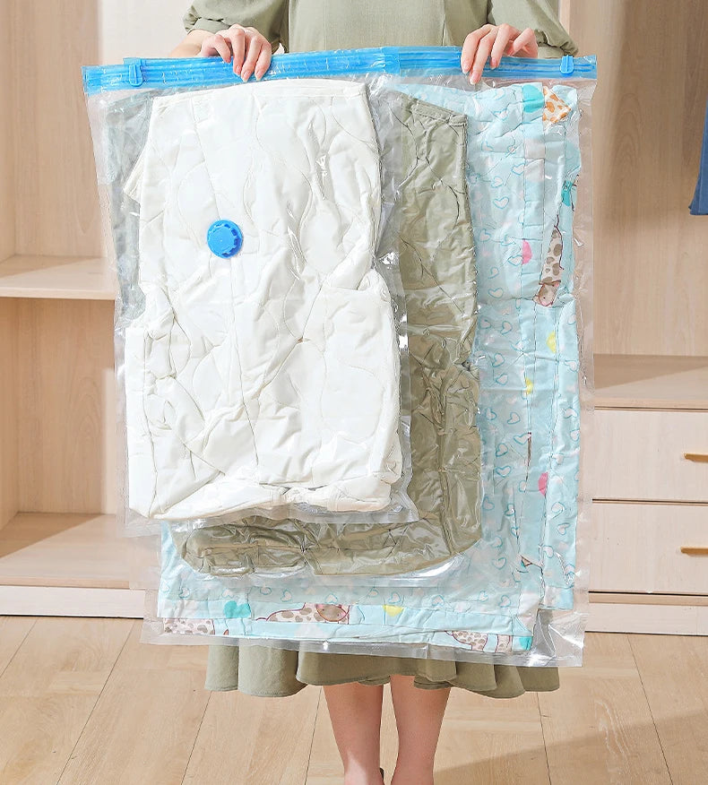 1Pcs Vacuum Storage Bags For Clothes Bedding Space Saving Bags Storage Vacuum Seal Packet Folding Compressed Organizer Bag