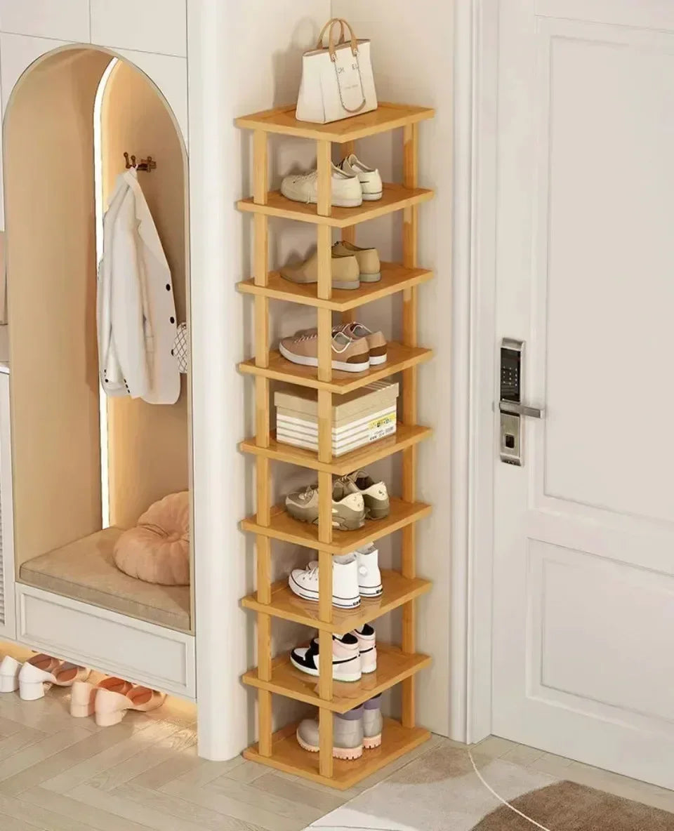 Bamboo Shoe Rack Detachable Shoe Rack for Easy Installation Storage Rack Entrance Storage Rack Multi-layer Simple Storage Rack