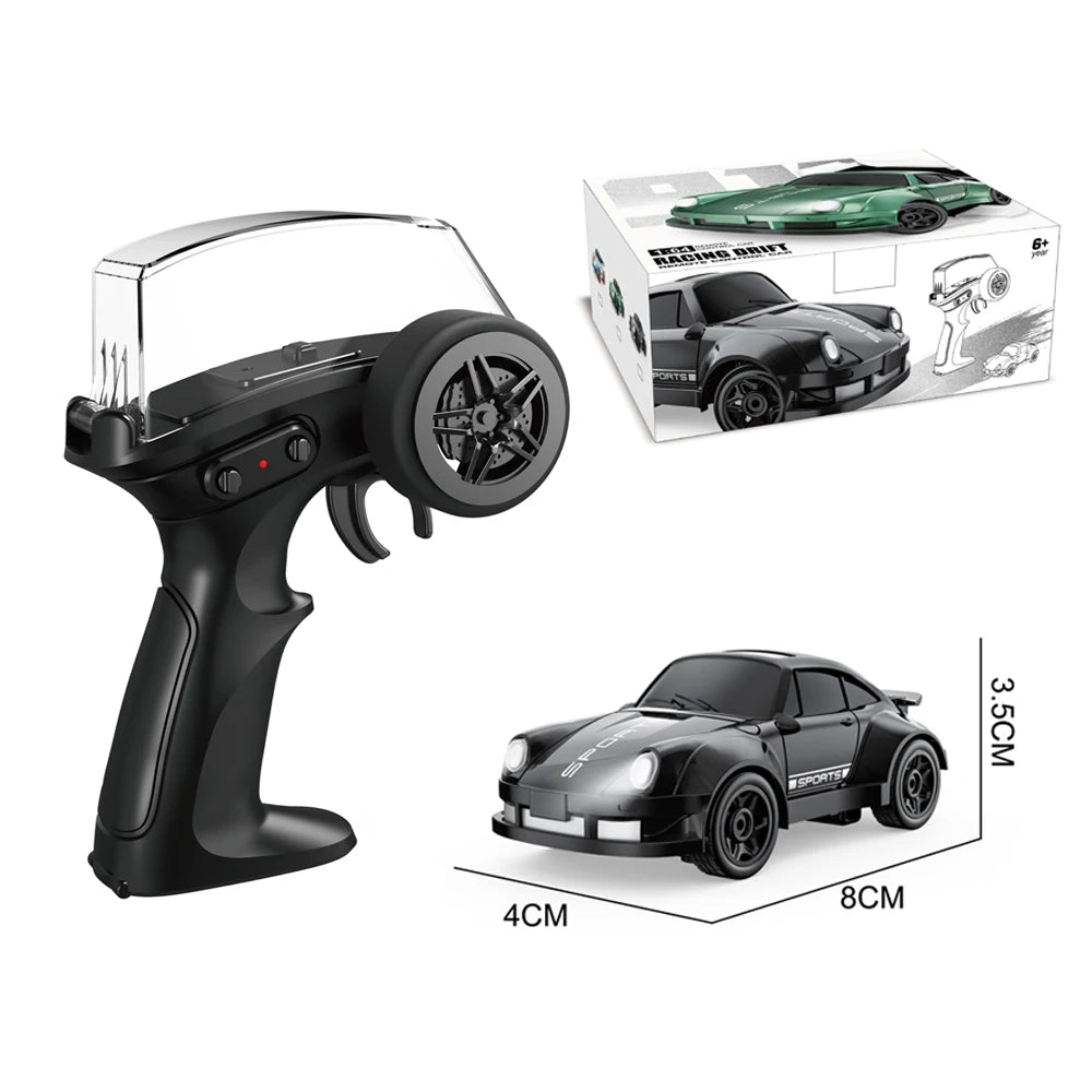 RC Drift Car 1/64 AE86 Mini Desktop Remote Control 2.4G 4WD Off-road Drifting Racing Vehicle Electric Toy Boys Cars