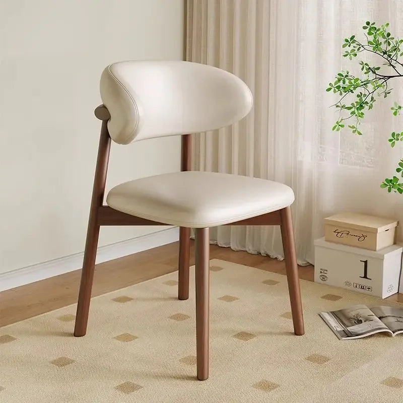 Lounge Vanity Dining Room Chairs Office Single Gamer Home Kitchen Chair Wooden Design Chaises Salle Manger Furniture XR50CY