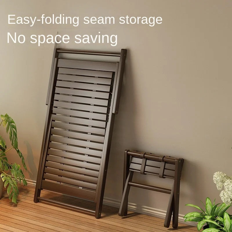 X&D Four Level Adjustable Bamboo Lounge Chair Foldable Chair For Home Use Can Sit Or Lie Down Summer Sleeping Chair Office Chair