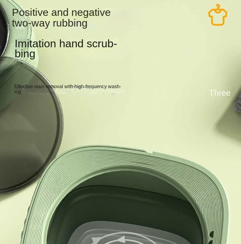 Foldable Mini Washing Machine Portable Mini Socks Underwear Panties Washing Machine Big Capacity 3 Models With Spinning Dry