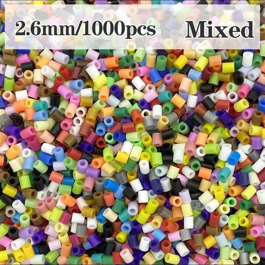 2.6mm/1000pcs bag Mini  Perler Hama Beads Iron Beads for Kids Diy Puzzles High Quality Handmade Gift Toy