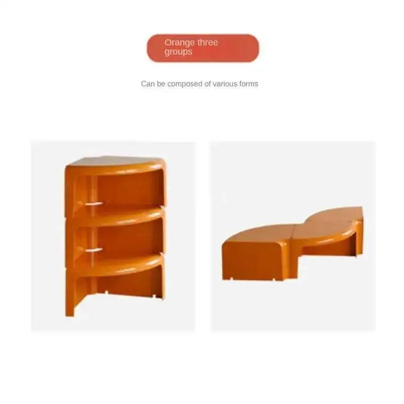 Nordic Round Color Side Table Creative ABS Plastic Coffee Tables Designer Living Room Furniture Modern Home Storage Corner Table