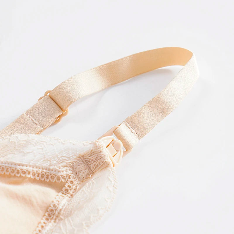 New Wireless Front Open Nursing Bra Soft Lace Breathable Seamless Maternity Breastfeeding Bras Maternal Support For Pregnant