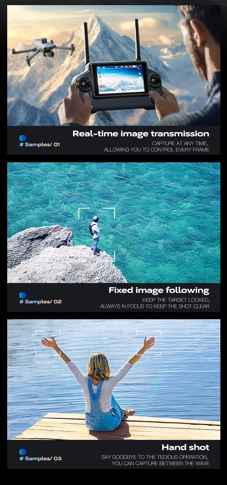 New Wing 6 Drone 8K Camera 3-Axis Gimbal WIFI Obstacle Avoidance FPV Brushless Touch Screen Remote Control Quadcopter Toys Gifts