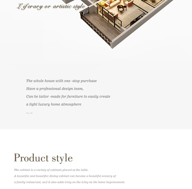 Modern Luxury Kitchen Furniture Dining Room Console Table Cabinet Table Sideboards Storage Cabinet With Doors