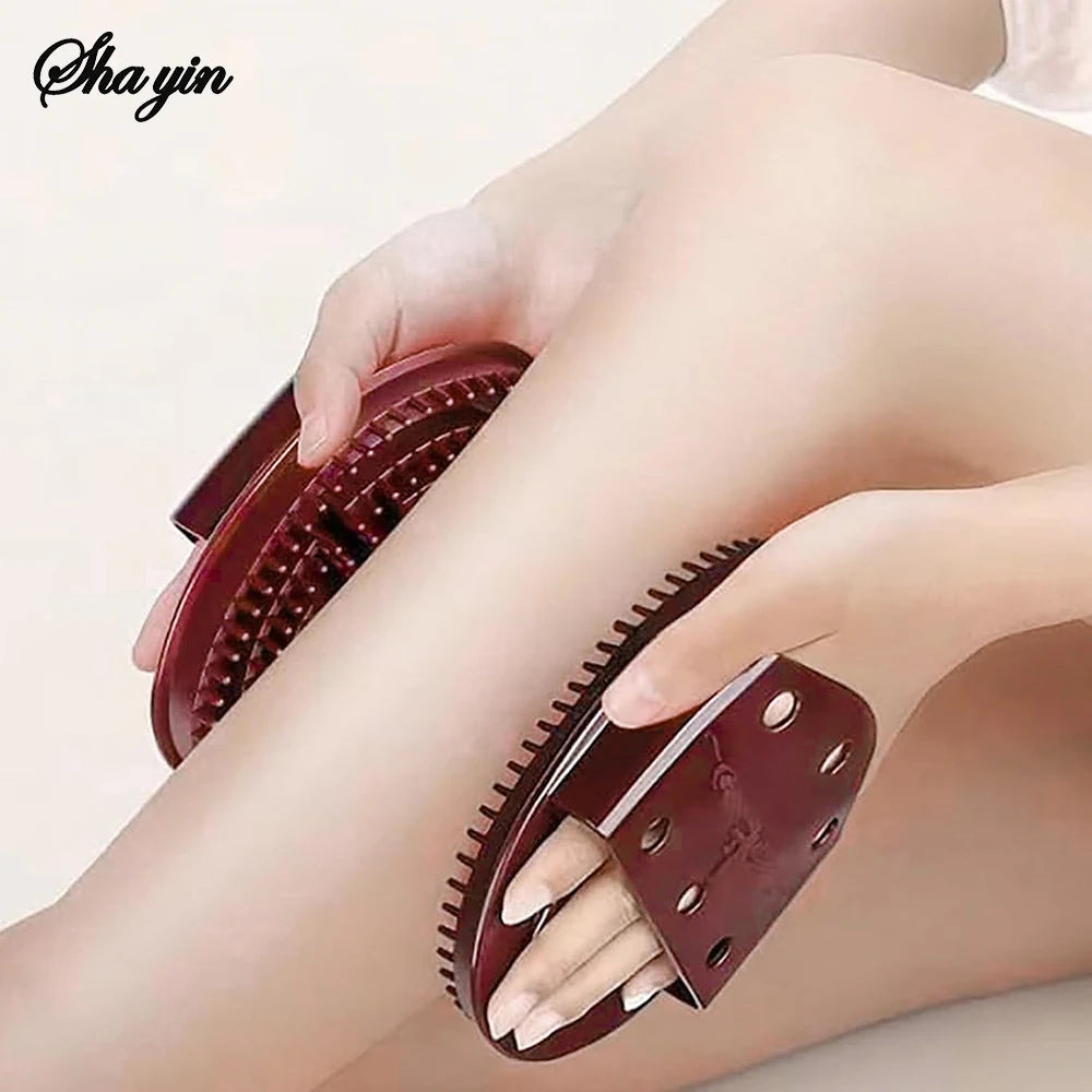 1pc Meridian Slimming Brush Dredging Meridian Massage Five Elements Body Beauty Leg Universal Silicone Scraping Tool Health Care