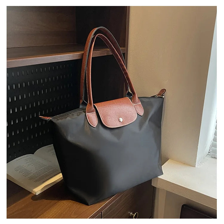 Women's shoulder bag new large-capacity tote bag armpit bag female Longxiang bag fashionable handbag