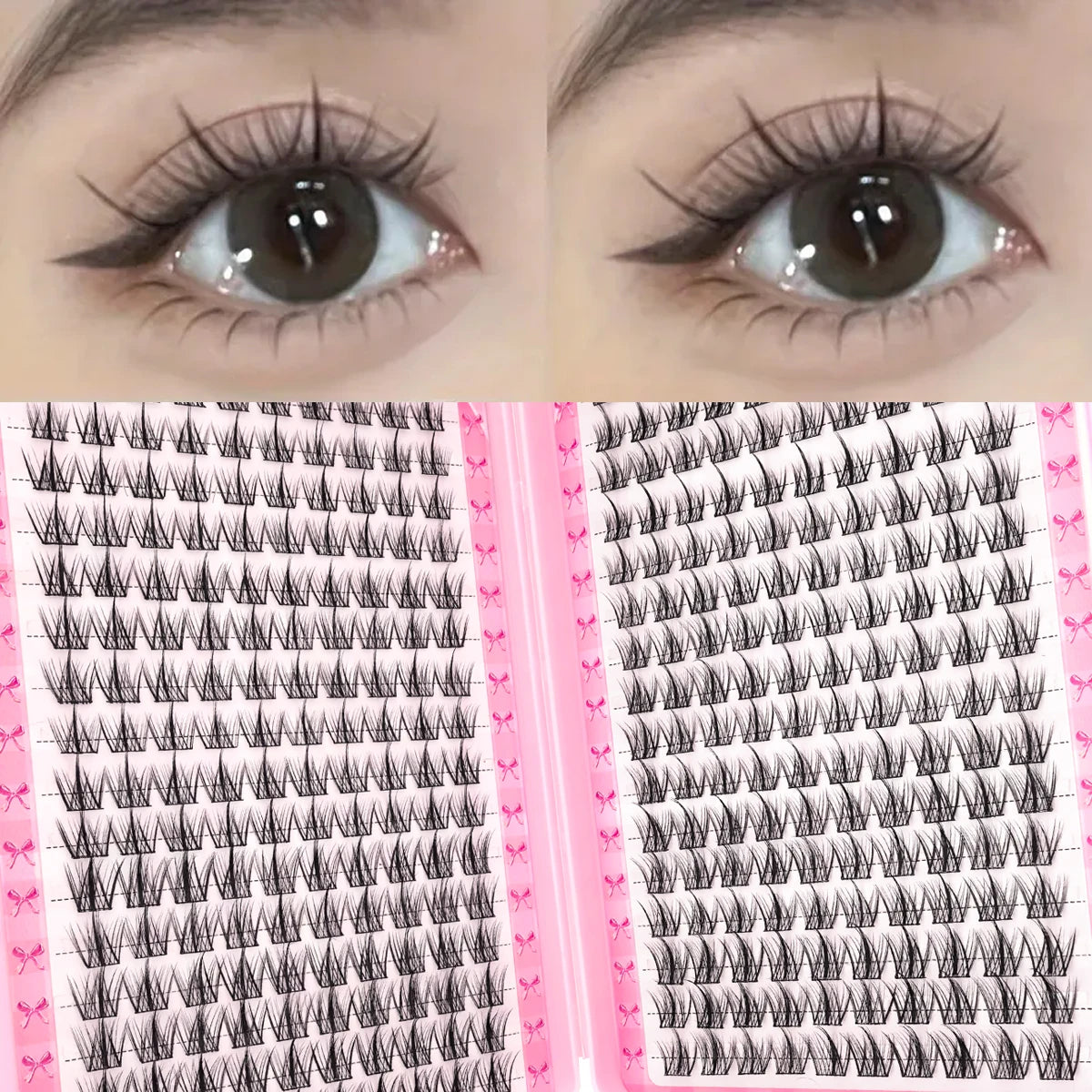 DM 32 Rows Eyeslashes Extension Personal EyeLash Professional Makeup Individual Cluster Grafting Wholesale False Eyelashes