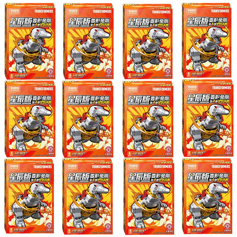 Original BLOKEES Defender Version 1-4 Transformer Building Blocks Toys 5.5cm Mini CORONATION Starscream Bumblebee Action Figure