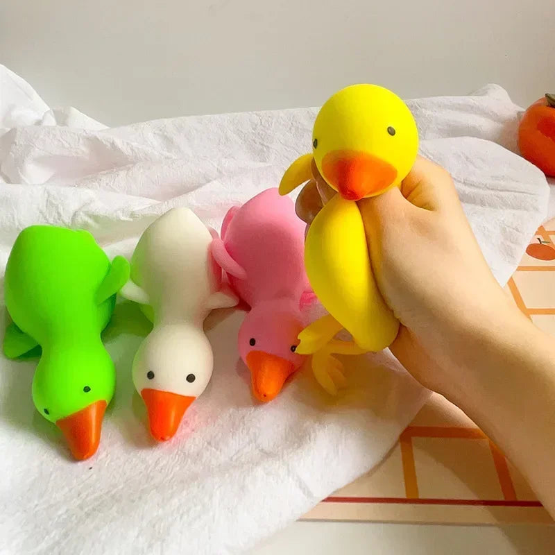 Kawaii Duck Squeeze Toy Stretchy Stress Relief Toys for Adults Kids, Cute Animal Party Gift