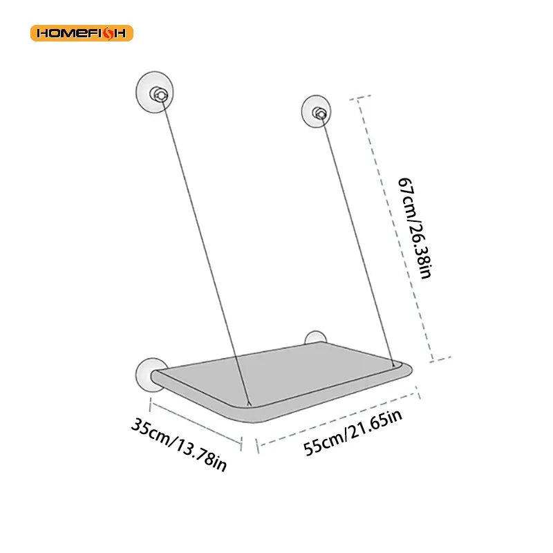 Ultra-Soft Cat Window Hammock Cloud Like Cozy Bed For Napping-Secure Mounting Space Saving   Ideal For Enjoying Scenery