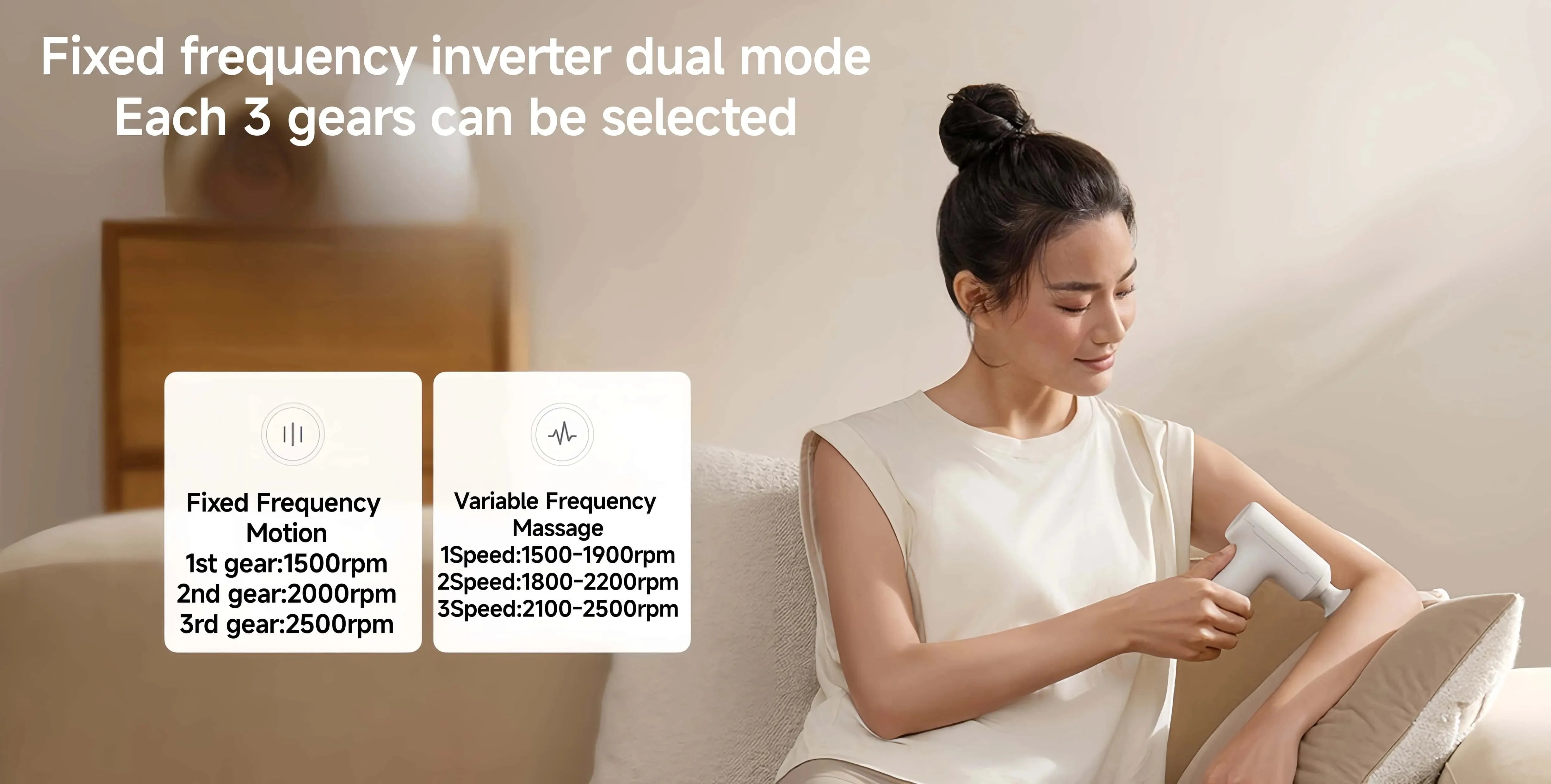 XIAOMI Mijia Mini Fascia Gun 3 Portable Muscle Massage Gun Thrust Brushless Silent Motor 3 Massager Heads Relax Body Type-C CN