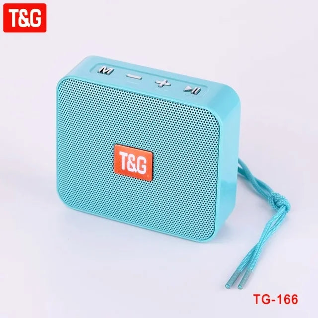 Mini Portable Outdoor Riding TG166 Bluetooth Speaker Wireless Column 5W Boombox Hiking Music Player AUX BT5.0 USB Loudspeaker