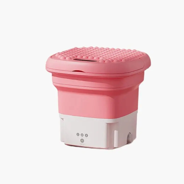 Portable folding washing machine With Spin Dryer Household Automatic Blue Light Sterilization Mini Underwear Laundry Washer