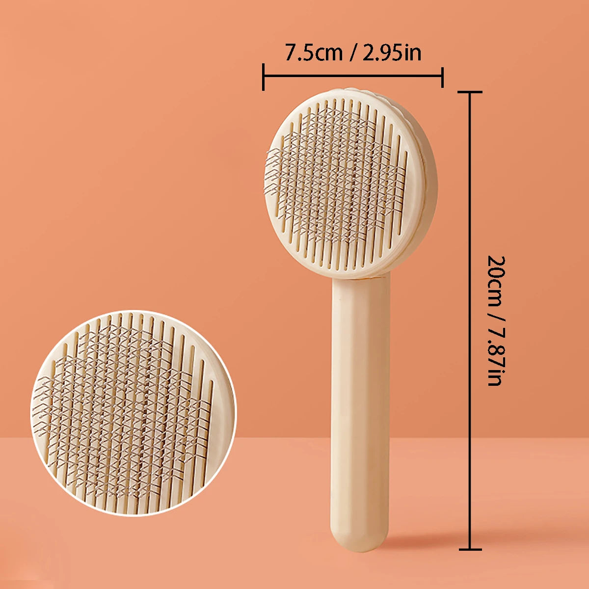 Pet Dog Hair Brush Cat Comb Grooming And Care Cat Brush Stainless Steel Comb For Long Hair Dogs Cleaning Pets Dogs Accessories