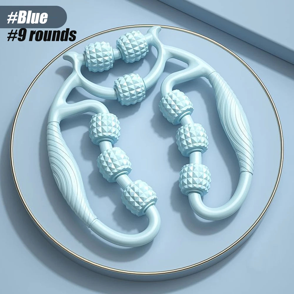 Round Massager Roller for Waist Abdominal Muscles Ring Leg Clip Stovepipe To Clear The Meridian Portable Cellulite Massage Tools