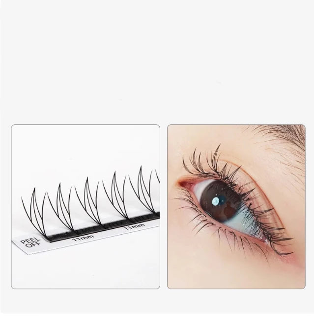 MARIA Comic Spire Eyelash Extension Individual Natural Cashmere Manga False Eyelashes Super Soft Feather Shape Pteris Lashes