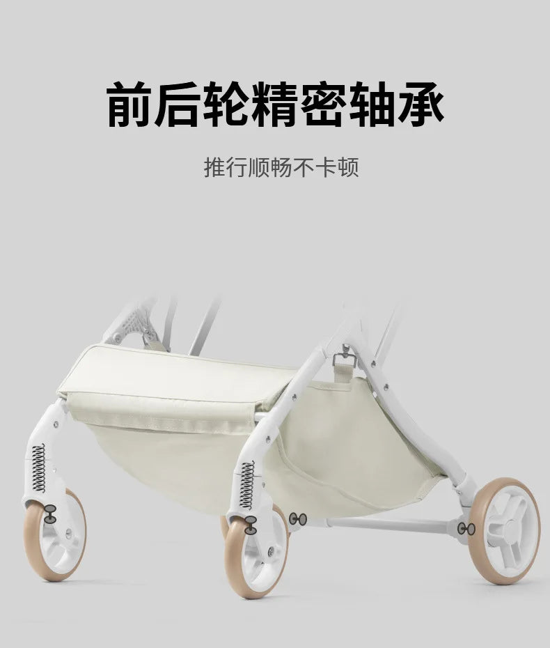Outdoor Pet Pram One Click Folding Stroller Dog Cat Lightweight Trolley Small Pets Travel Breathable Puppy Supplies