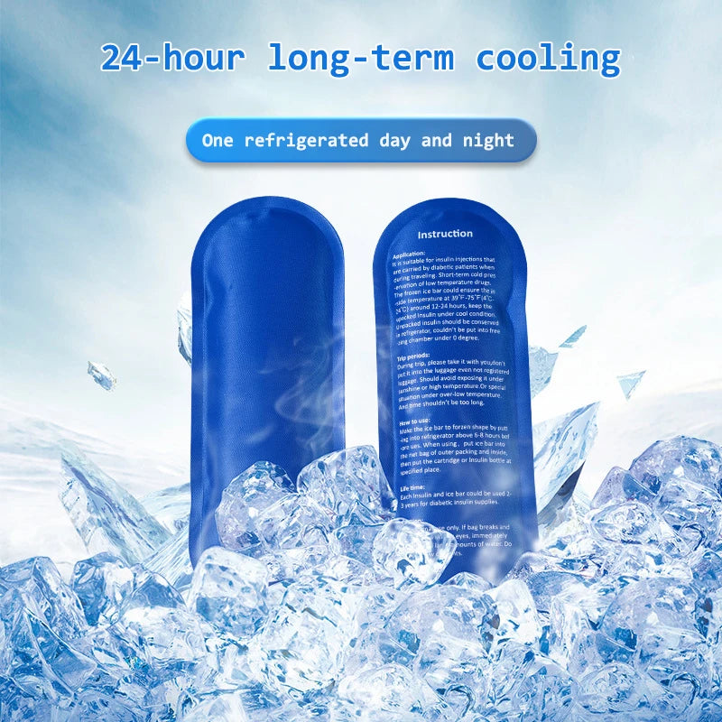 Portable Insulin Cooling Bag Carry-on Protector Waterproof Diabetic Medication Storage Bag for Insulin Pen Daily Life and Trips