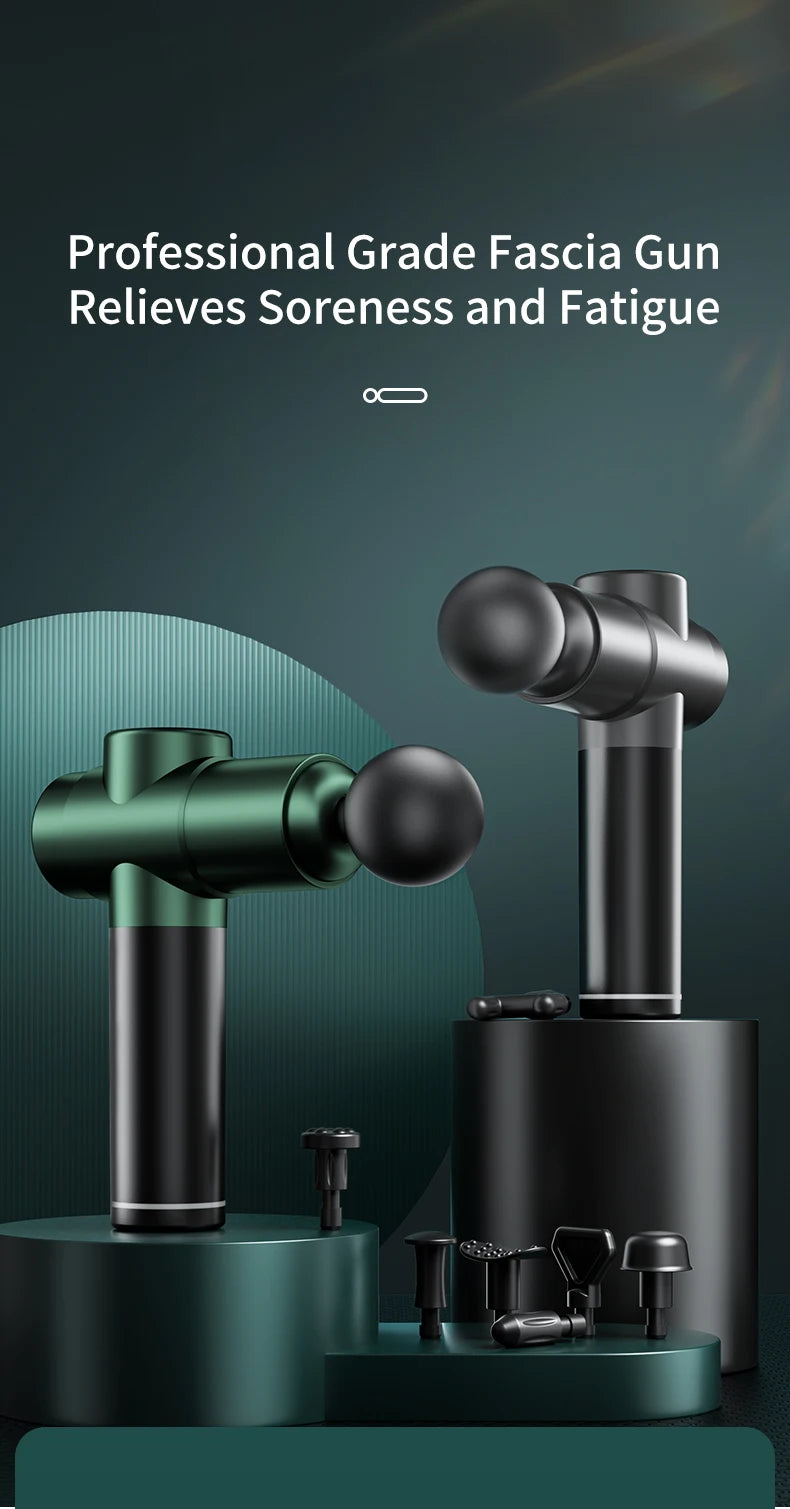 Massage Gun Muscle Relax Deep Tissue Massager Neck Massager Dynamic Vibrator Back Portable Handheld Display Fascia Gun Massage