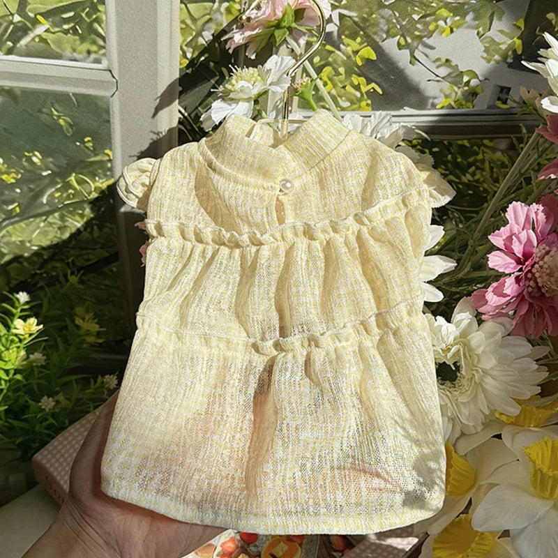 Luxury Pet Suspenders Dog Summer Dress Dot Puppy Skirt Chihuahua Bichon Dog Apparel Cat Clothing Small Dog Vest Girl Dog Clothes