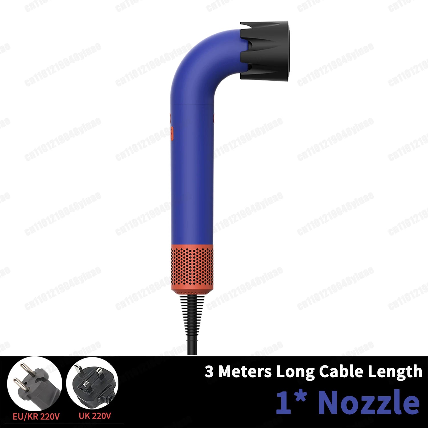 1400 Watt High Speed Hair Dryer 2.7 Meters Long Cord Hair Blower Quick Drying Ion Secadora Para Cabello With Styling Diffuser