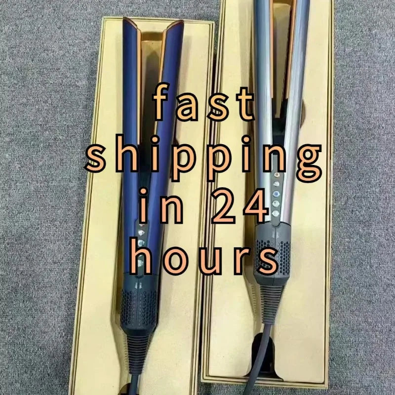 New Dry and Wet Flat Comb Portable Curling Iron Hair Salon Negative Ion Curling Iron Hair Dryer Straight Clip  Cepillo Rizos 다이슨