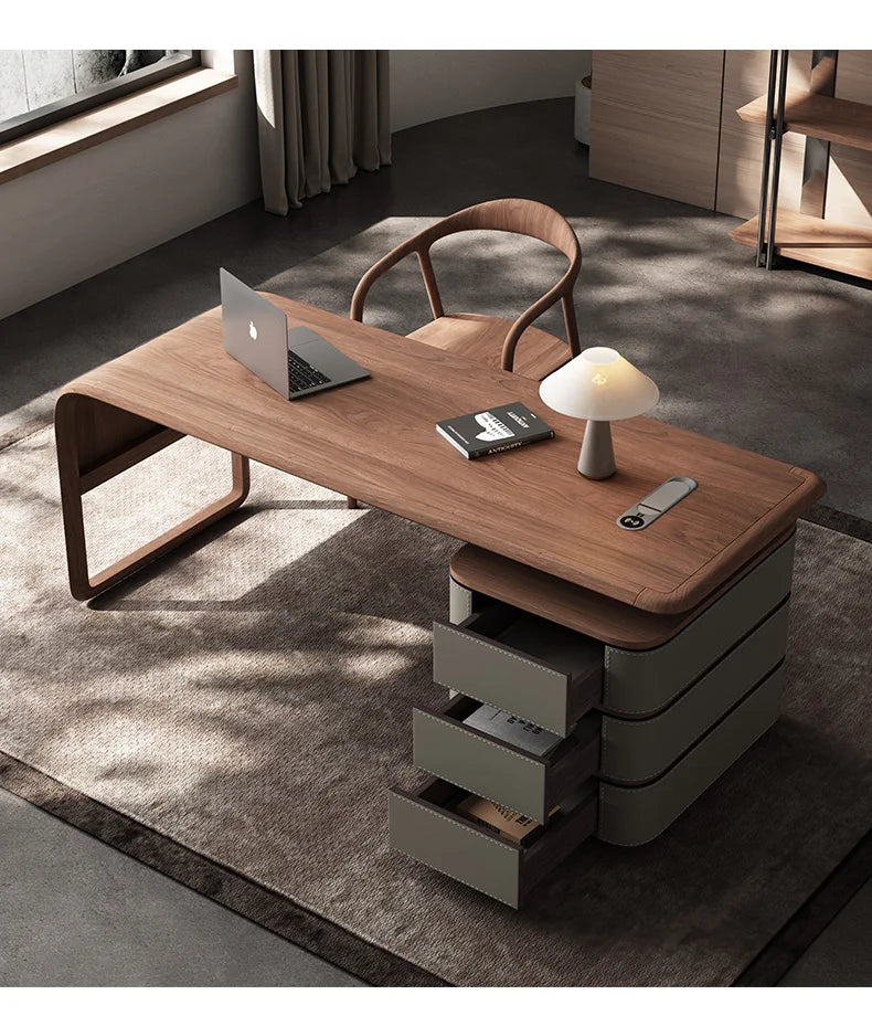 Modern Luxury Executive Desk Manager Designer Storage Shelf Office Desks Computer Room Luxury Mesa De Escritorio Home Office