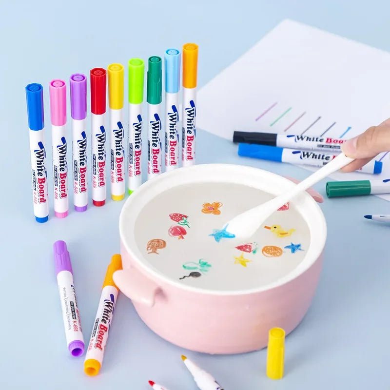 Magical Water Floating Pen Colorful Mark Pen Kid Drawing Early Art Education Doodle Water Pens Student Colorful Doodle Water Pen